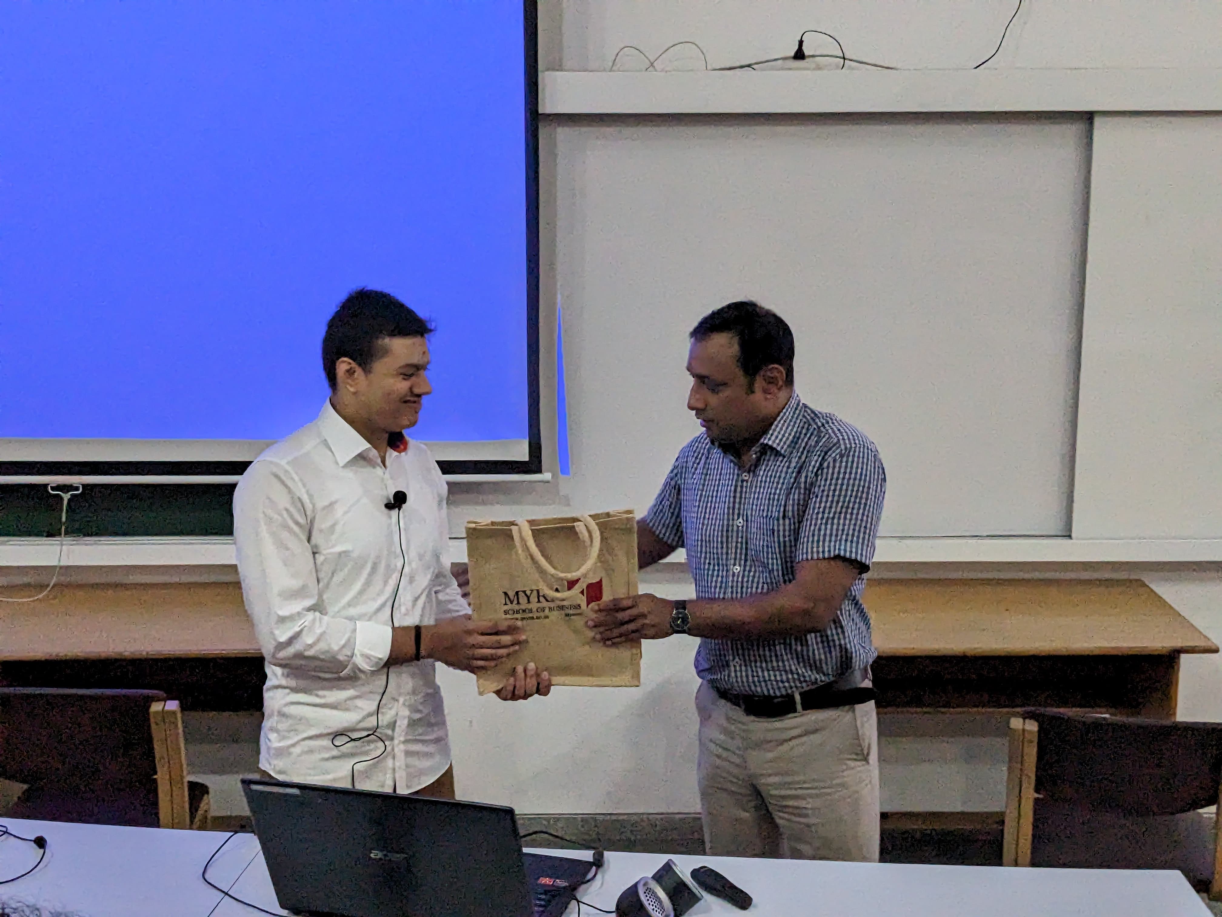 MYRA School of Business Mysore Adarsh and Nitin photo 9